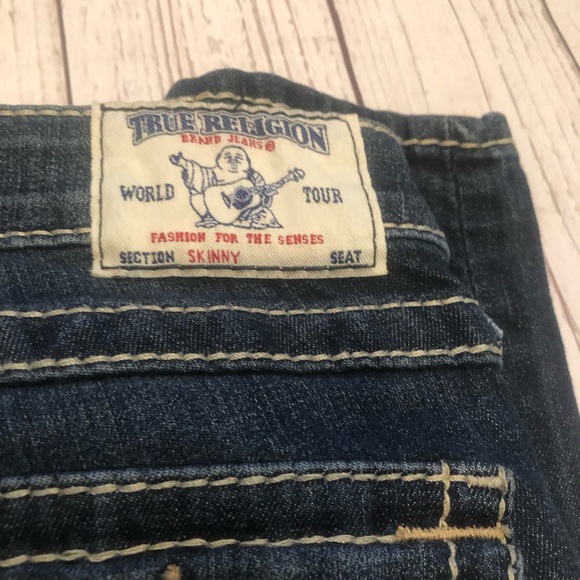 True Religion Skinny flap pockets jeans size 25 - Picture 3 of 4